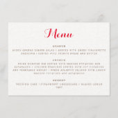 Paarse Sinaasappel Boho Wildflower Bladgroen Bruil Menu (Voorkant)