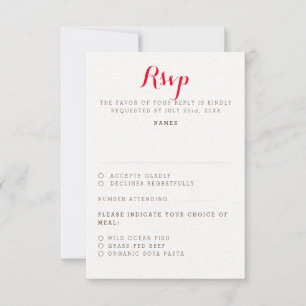 Paarse Sinaasappel Boho Wildflower Bladgroen Bruil RSVP Kaartje