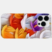 PAARSE SINAASAPPEL WIT GEEL 3-D LOOK KROKUS Case-Mate iPhone CASE (Achterkant (horizontaal))