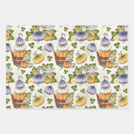 PAARSE SINAASAPPEL WITTE HERFST POMPOENEN INPAKPAPIER VEL