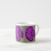 paarse sint-jakobsschelpen espresso kop (Voorkant rechts)