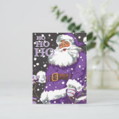 Paarse Sinterklaas Kaart (Staand voorkant)