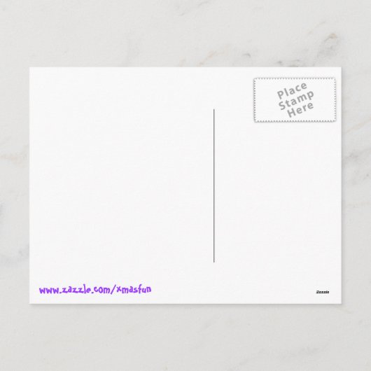 Paarse Sinterklaas Kaart (Achterkant)