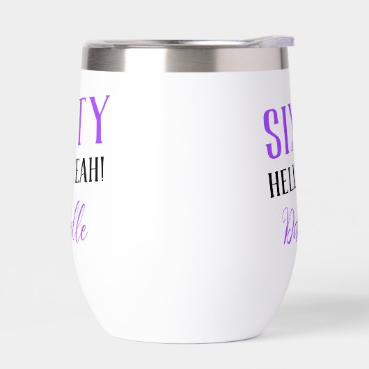 Paarse Sixty Hell Yeah Gepersonaliseerde 60ste Ver (Links)