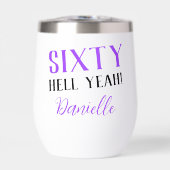 Paarse Sixty Hell Yeah Gepersonaliseerde 60ste Ver (Voorkant)