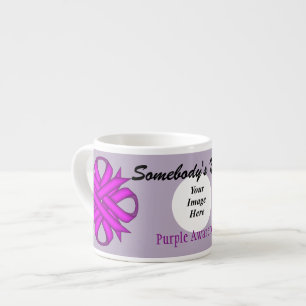 Paarse Sjabloon Clover Ribbon door Kenneth Yoncich Espresso Kop