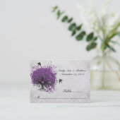 Paarse skaarten voor het kunstleder plaatskaartje (Staand voorkant)