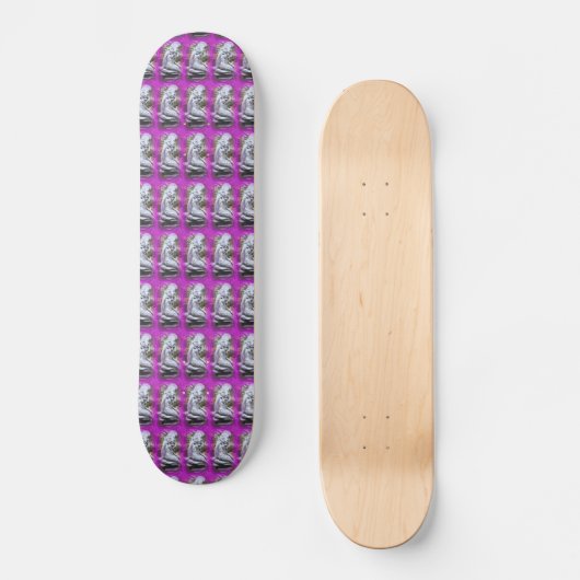 paarse skateboard van mermaids (Voorkant)