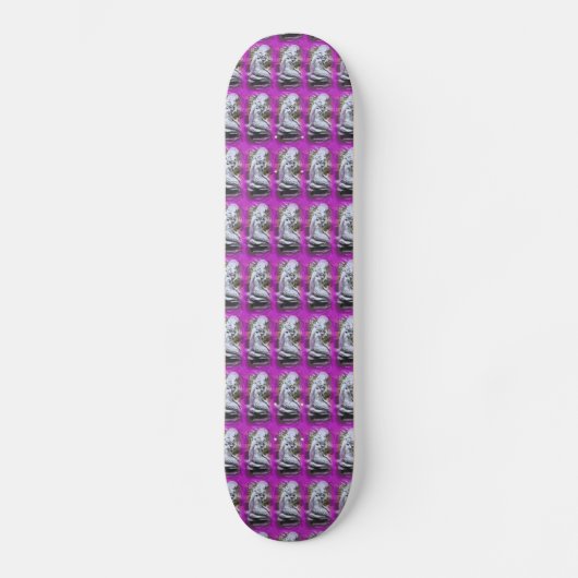 paarse skateboard van mermaids (Voorkant)