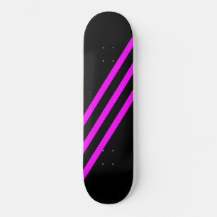 PAARSE SKATEBOARDBORD MET DRIE STREPEN PERSOONLIJK SKATEBOARD
