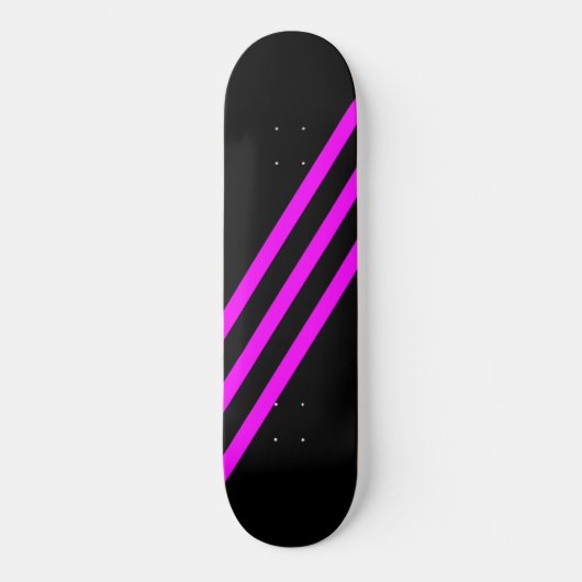 PAARSE SKATEBOARDBORD MET DRIE STREPEN PERSOONLIJK SKATEBOARD (Voorkant)
