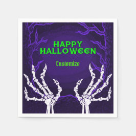 Paarse Skelethanden Servet