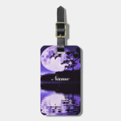 Paarse Skies_ Bagagelabel (Voorkant verticaal)
