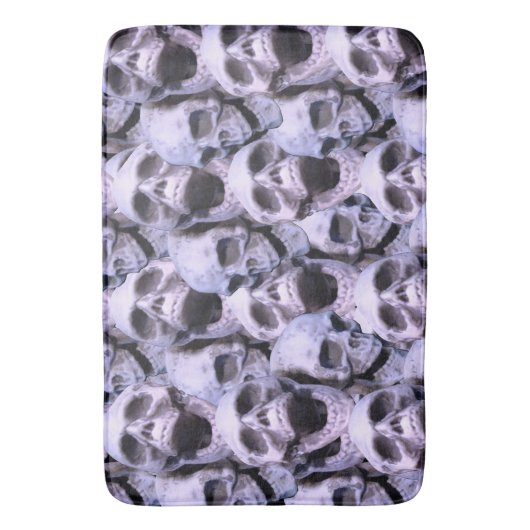 Paarse Skulls Badmat (Voorkant Verticaal)