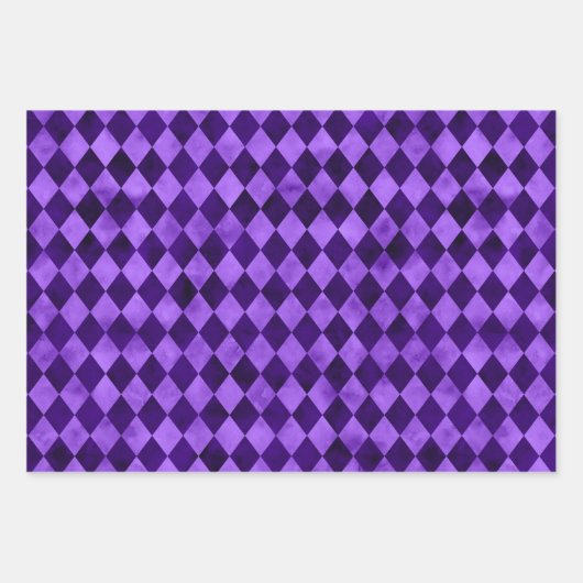 Paarse Skulls en Sunflower Series Design 5 Inpakpapier Vel (Voorkant 3)