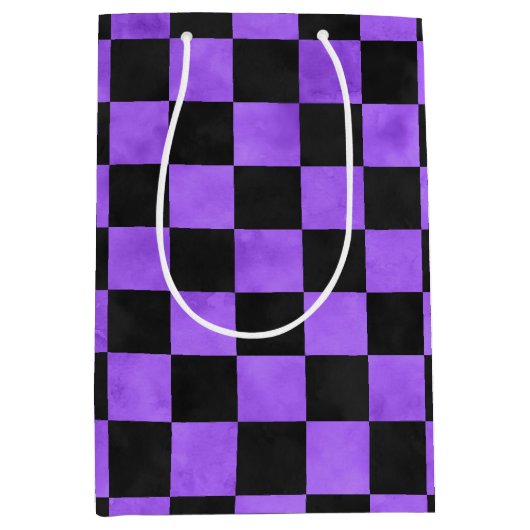 Paarse Skulls en Sunflower Series Design 8 Medium Cadeauzakje (Voorkant)