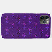 Paarse Skulls iPhone Case (Achterkant (horizontaal))