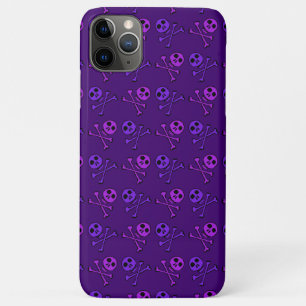 Paarse Skulls iPhone Case