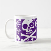 Paarse Skulls Koffiemok (Links)