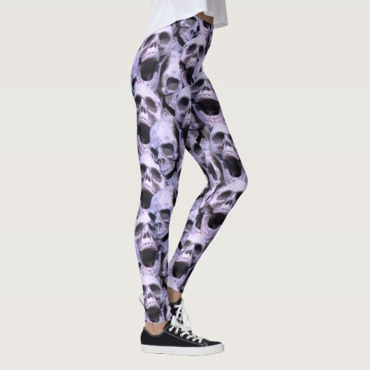 Paarse Skulls Leggings (Rechts)