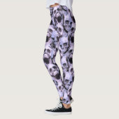 Paarse Skulls Leggings (Links)
