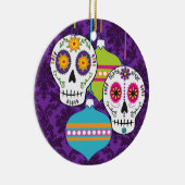 Paarse Skulls Ornament (Rechts)
