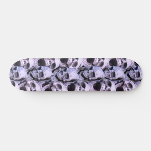 Paarse Skulls Skateboard (Horizontaal)