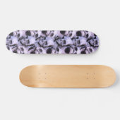 Paarse Skulls Skateboard (Horizontaal)