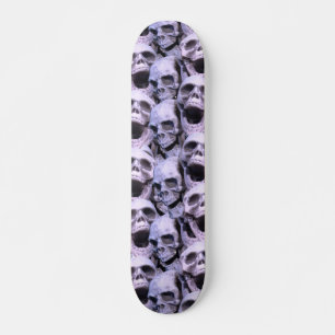 Paarse Skulls Skateboard