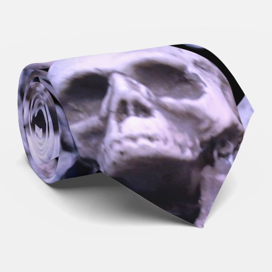 Paarse Skulls Stropdas (Opgerold)