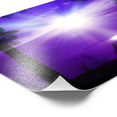 Paarse Sky Foto Afdruk (Hoek)