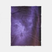 Paarse Sky Lightning Fleece Blanket Deken (Voorkant)
