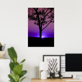 Paarse Sky Poster (Thuiskantoor)