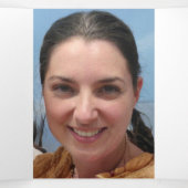 Paarse skybloem drieluik uitnodiging (Binnenkant midden)