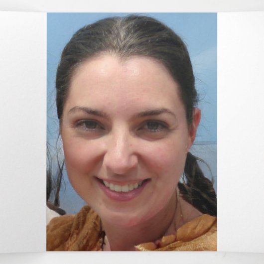 Paarse skybloem drieluik uitnodiging (Binnenkant midden)