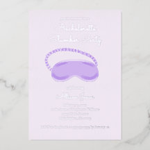 Paarse Slaapmasker Bachelorette Slaapfeest