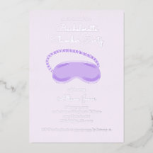 Paarse Slaapmasker Bachelorette Slumber Party