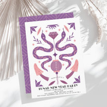 Paarse Slang 2025 Lunar / Chinees Nieuwjaarsfeest