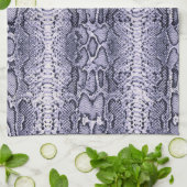 Paarse slang — Dierenafdrukken Theedoek (Gevouwen)