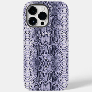 Paarse Slangenhuid Dierenprint Case-Mate iPhone 14 Pro Max Hoesje