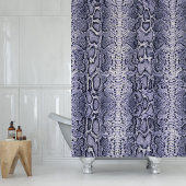 Paarse Slangenhuid Dierenprint Douchegordijn