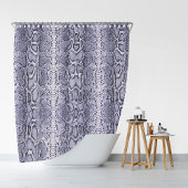 Paarse Slangenhuid Dierenprint Douchegordijn