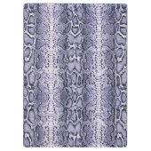 Paarse Slangenhuid Dierenprint Klembord (Achterkant)