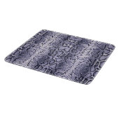 Paarse Slangenhuid Dierenprint Snijplank (Hoek)