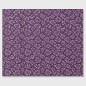 Paarse slangenprint cadeaupapier (Vlak)