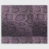 Paarse slangenschaal cadeaupapier (Vlak)