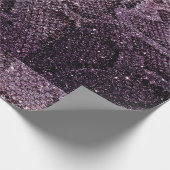 Paarse slangenschaal cadeaupapier (Hoek)