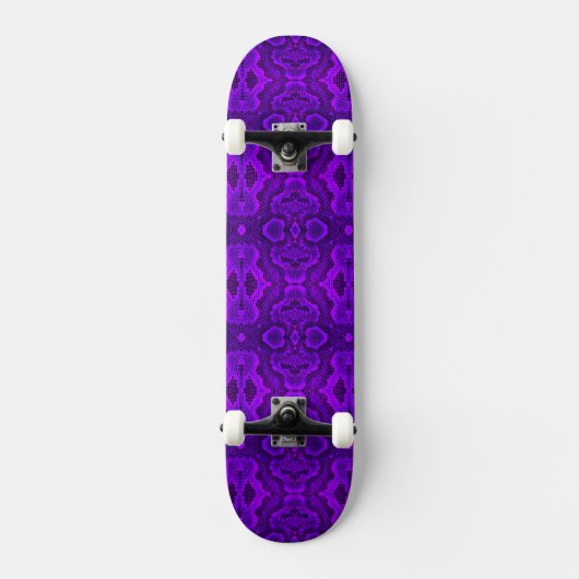 Paarse slangenstructuur SkateBoard (Voorkant)