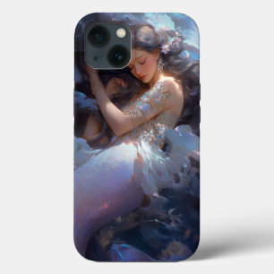 Paarse Slapen Zeemeermin Fantasy Kunst Case-Mate iPhone Case