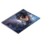 Paarse Slapen Zeemeermin Fantasy Kunst Notitieboek (Linkerzijde)